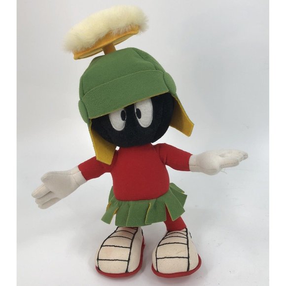 VTG Marvin Martian Plush 14" Looney Tunes Warner Bros 1995 Poseable Stands - Picture 2 of 15